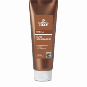 Crema aceleradora de bronceado para aplicar en cara y cuerpo