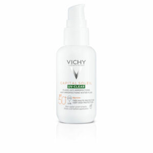 VICHY CAPITAL SOLEIL UV CLEAR FOTOPROTECCION ANTIEDAD PIEL GRASA FPS 50+ 40ML