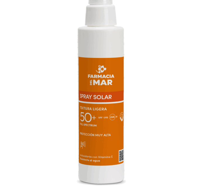 Spray solar de alta protección de textura ultraligera y rápida absorción que combate el fotoenvejecimiento.