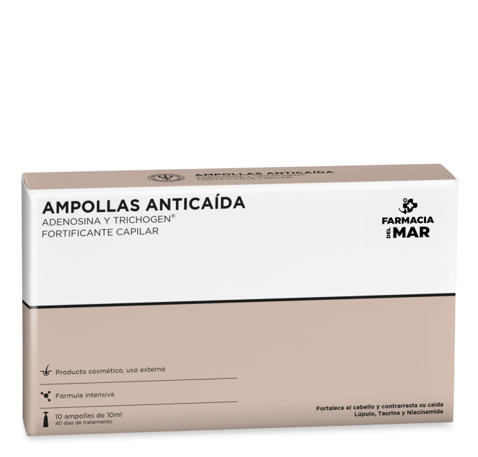 Ampollas formuladas con activos que reducen la caída capilar y nutren el cabello haciendo que crezca fuerte y sano.