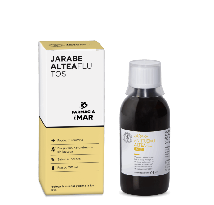 Jarabe natural indicado en tos seca que calma e hidrata las vías respiratorias altas.