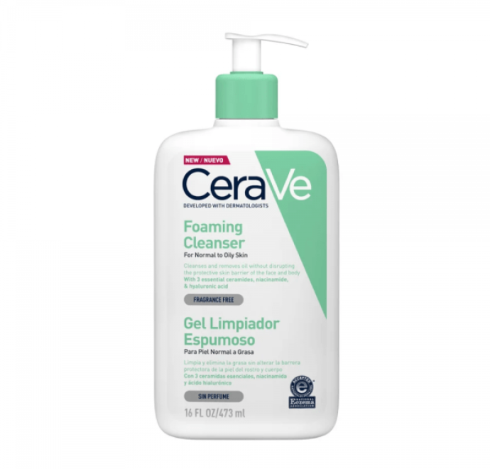 CERAVE GEL LIMPIADOR ESPUMOSO 473ML