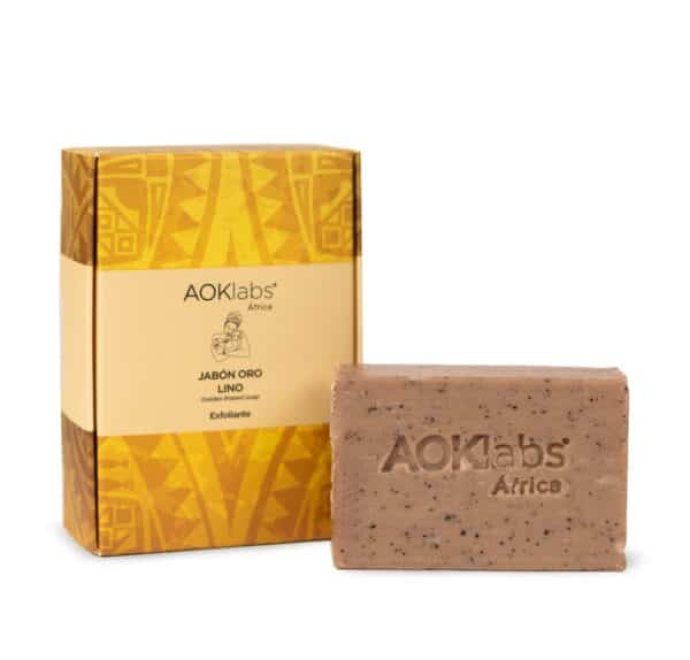 aoklabs jabon oro lino exfoliante