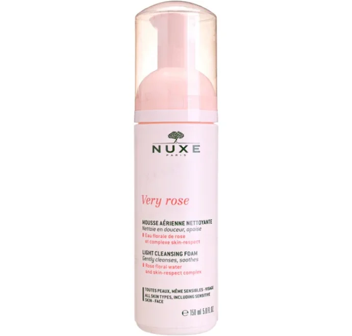 nuxe very rose espuma limpiadora